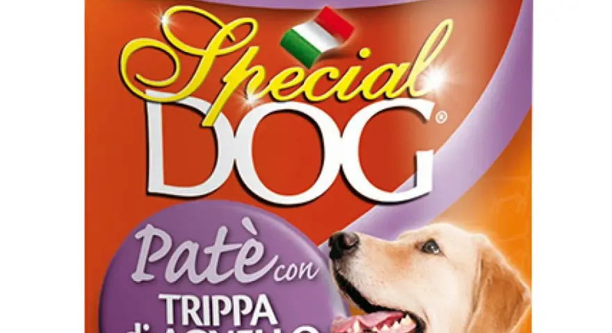 Pâté Special Dog con trippa di agnello, un vero piacere gourmet per il tuo amico a quattro zampe.